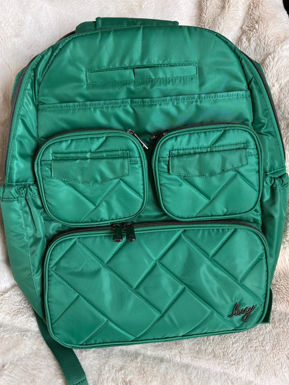 EUC Lug Puddle Jumper Backpack in Kelly Green 🍀